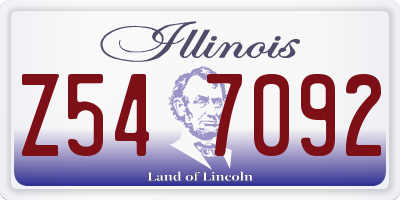 IL license plate Z547092
