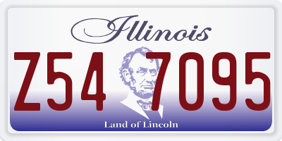 IL license plate Z547095