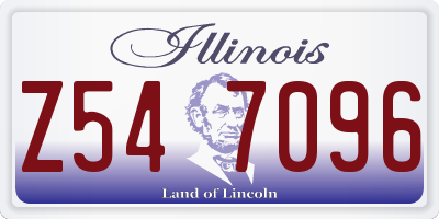IL license plate Z547096