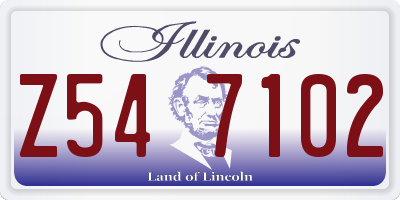 IL license plate Z547102