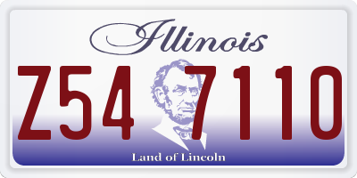 IL license plate Z547110
