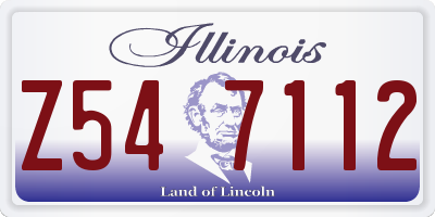 IL license plate Z547112