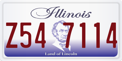 IL license plate Z547114