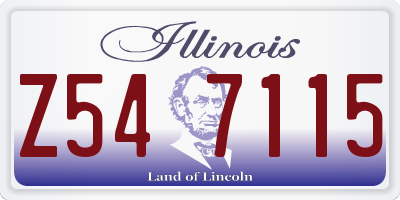 IL license plate Z547115