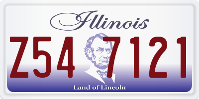 IL license plate Z547121