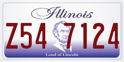 IL license plate Z547124