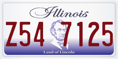 IL license plate Z547125