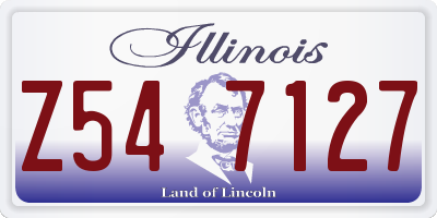 IL license plate Z547127