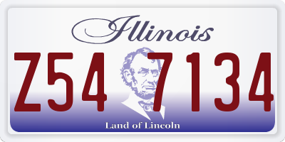 IL license plate Z547134