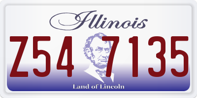 IL license plate Z547135