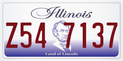 IL license plate Z547137