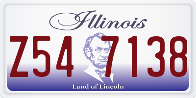 IL license plate Z547138
