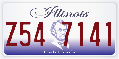 IL license plate Z547141