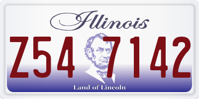 IL license plate Z547142