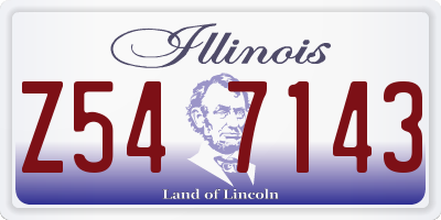 IL license plate Z547143