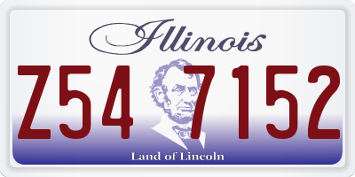 IL license plate Z547152