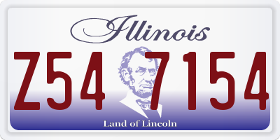 IL license plate Z547154