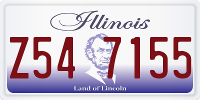 IL license plate Z547155