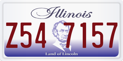 IL license plate Z547157