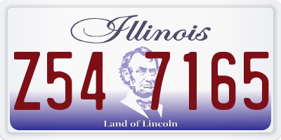 IL license plate Z547165