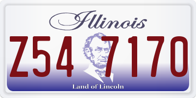IL license plate Z547170