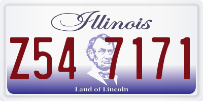 IL license plate Z547171
