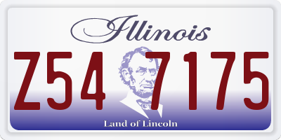 IL license plate Z547175