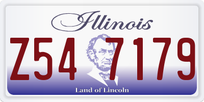 IL license plate Z547179