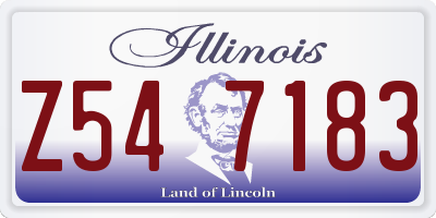 IL license plate Z547183