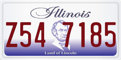 IL license plate Z547185