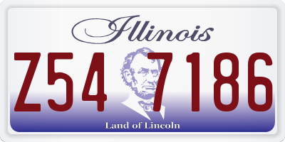IL license plate Z547186