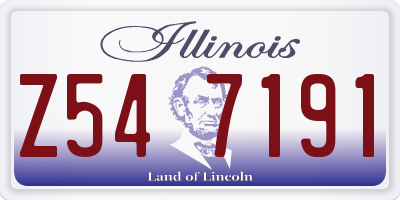 IL license plate Z547191