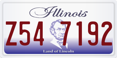 IL license plate Z547192