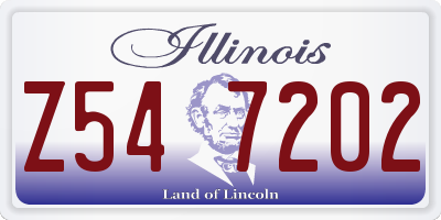 IL license plate Z547202