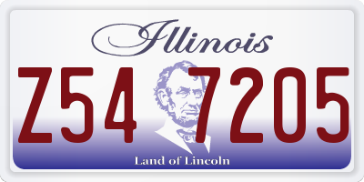IL license plate Z547205