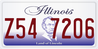 IL license plate Z547206