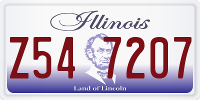 IL license plate Z547207