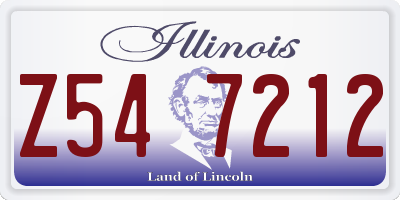IL license plate Z547212