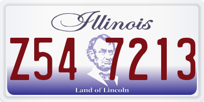 IL license plate Z547213