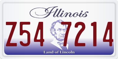 IL license plate Z547214