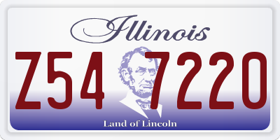 IL license plate Z547220