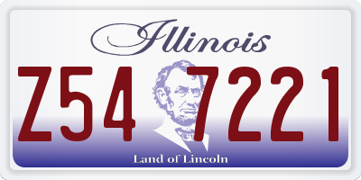 IL license plate Z547221
