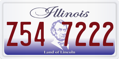 IL license plate Z547222