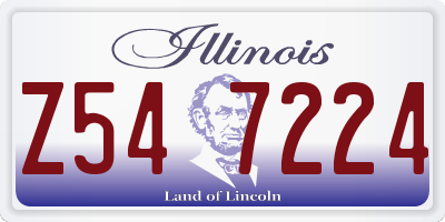 IL license plate Z547224
