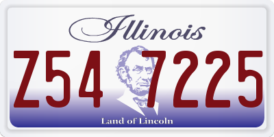 IL license plate Z547225