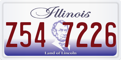 IL license plate Z547226