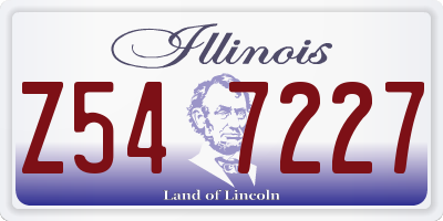 IL license plate Z547227