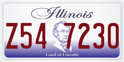 IL license plate Z547230