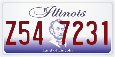 IL license plate Z547231