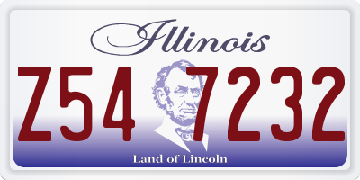 IL license plate Z547232